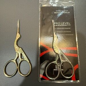 Gold Stork Embroidery Scissors